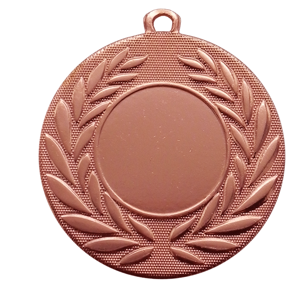 50mm Classic Wreath Medal on a Ribbon