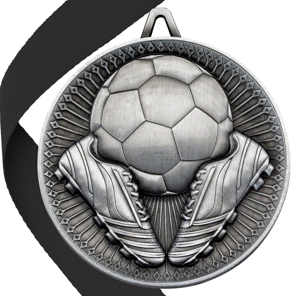 Football + Boots 60mm Medal