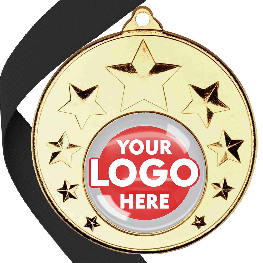 50mm Multi Star Medal on a Ribbon