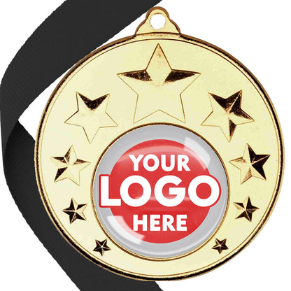 50mm Multi Star Medal on a Ribbon