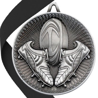 Rugby Antique Style 60mm Medal BW Trophies