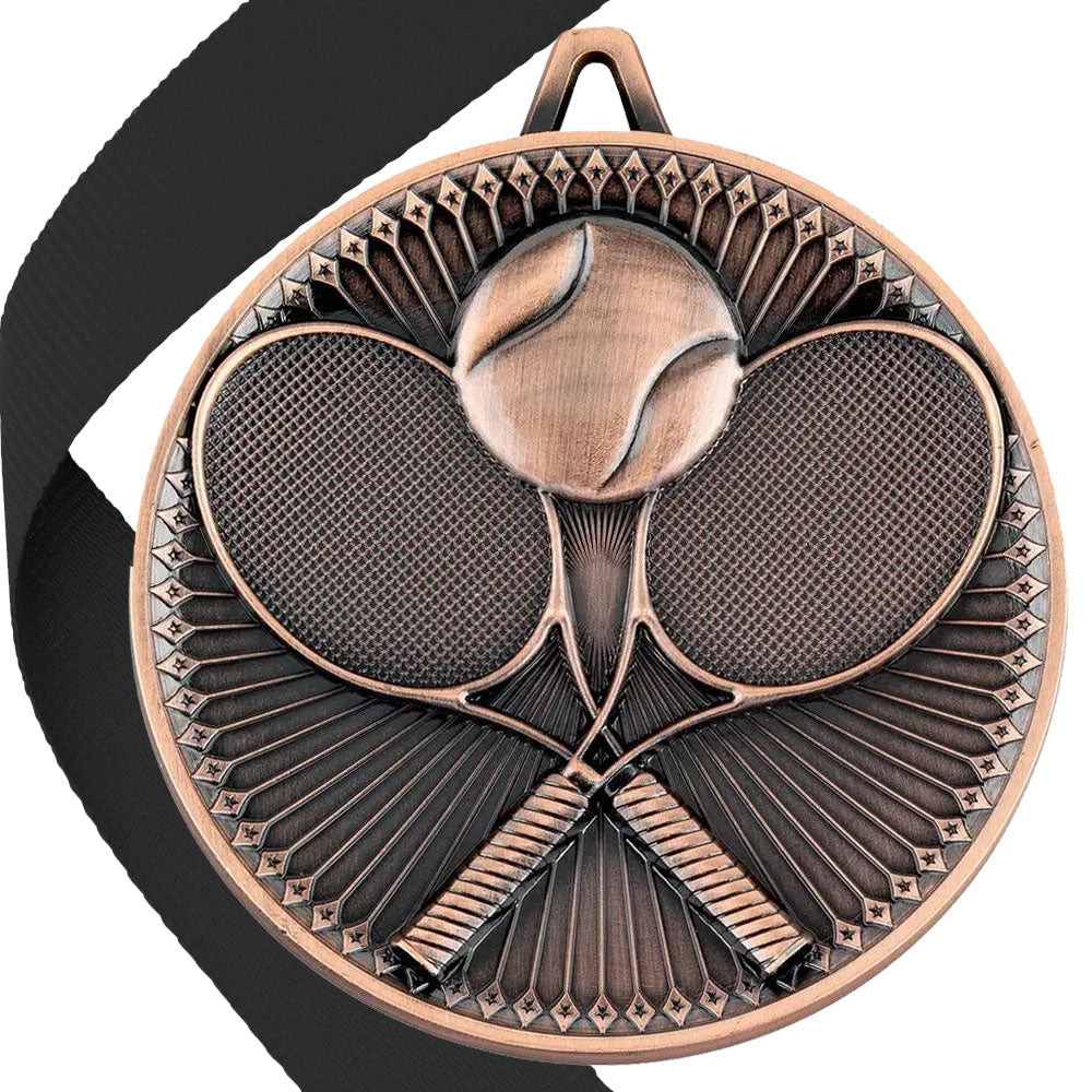 Tennis Antique 60mm Medal BW Trophies