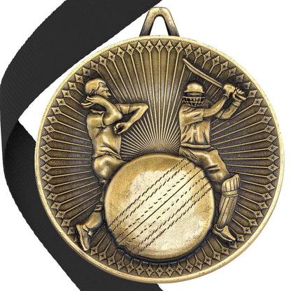 Cricket Antique 60mm Medal BW Trophies