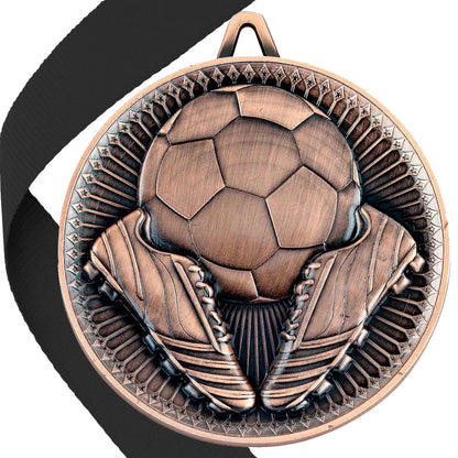 Football + Boots 60mm Medal