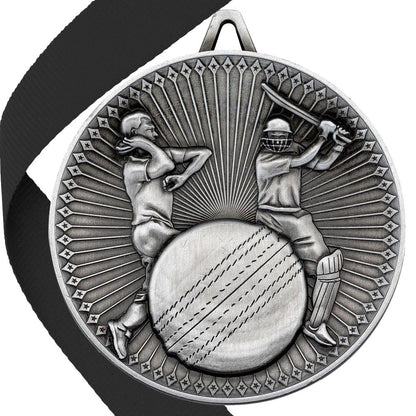 Cricket Antique 60mm Medal BW Trophies