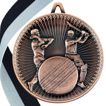 Cricket Antique 60mm Medal BW Trophies