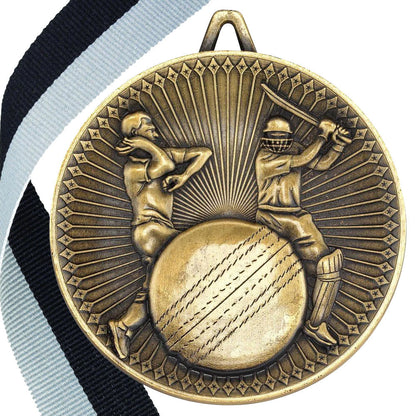 Cricket Antique 60mm Medal BW Trophies