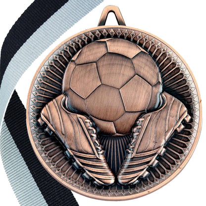 Football + Boots 60mm Medal