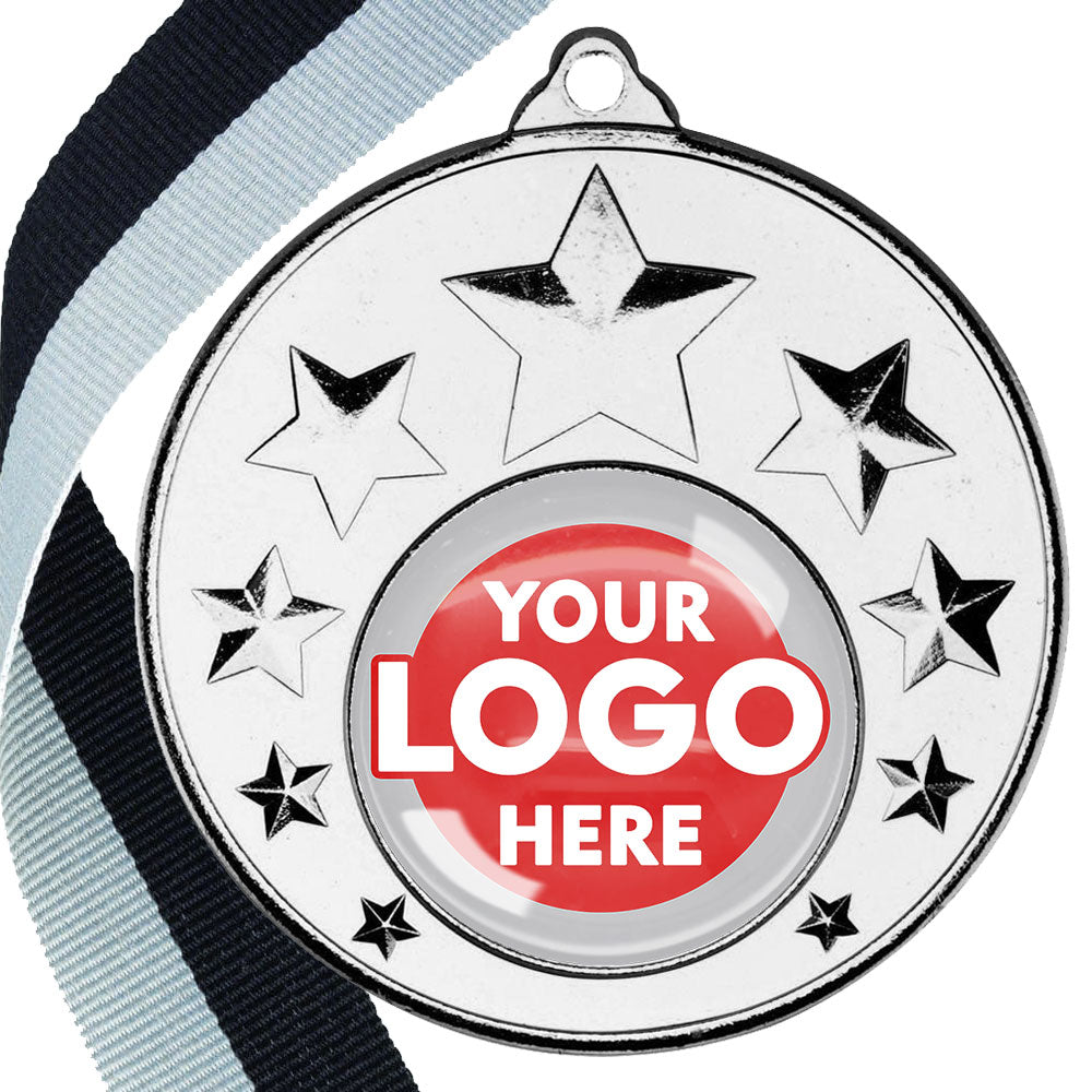 50mm Multi Star Medal on a Ribbon