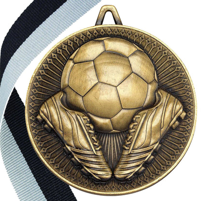 Football + Boots 60mm Medal