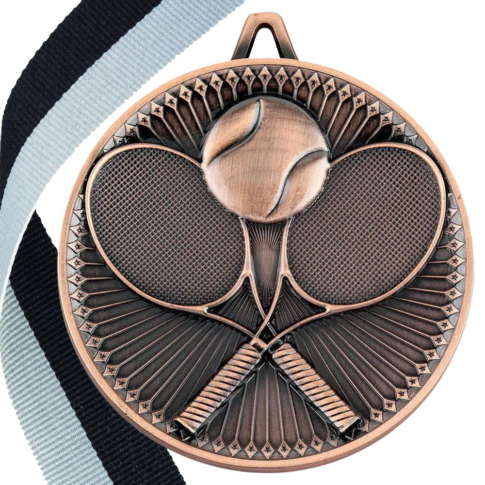 Tennis Antique 60mm Medal BW Trophies