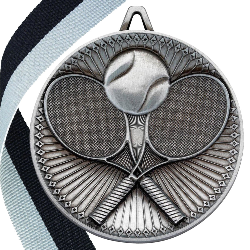 Tennis Antique 60mm Medal BW Trophies
