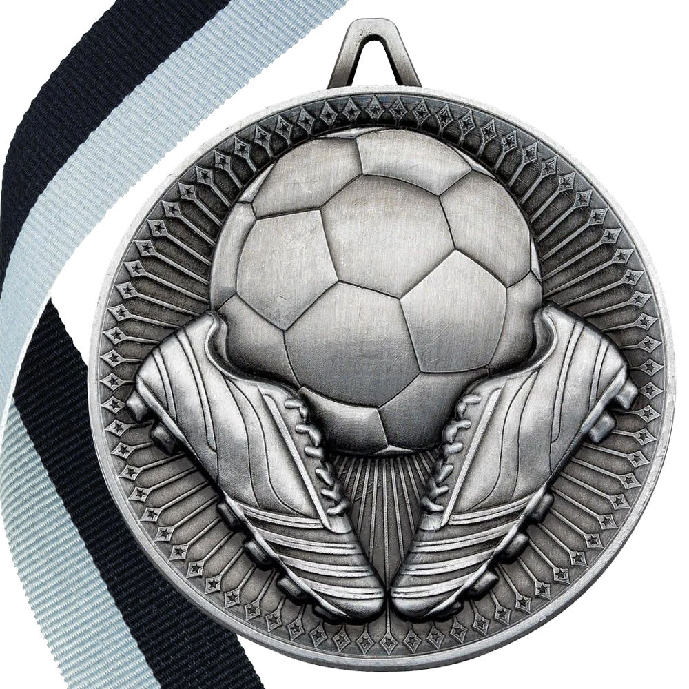 Football + Boots 60mm Medal