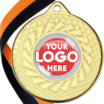 50mm Blade Design Wreath Medals on Ribbons