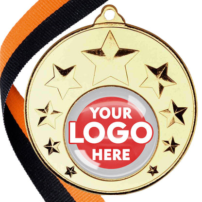 50mm Multi Star Medal on a Ribbon