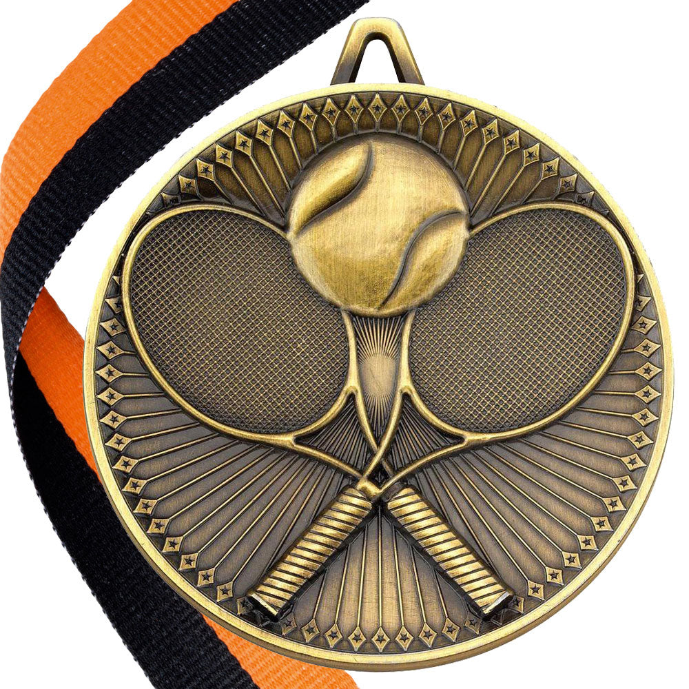 Tennis Antique 60mm Medal BW Trophies