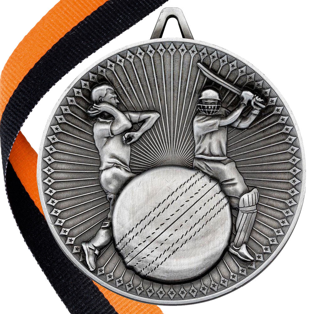 Cricket Antique 60mm Medal BW Trophies