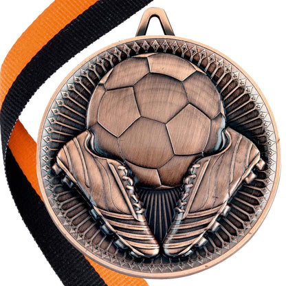 Football + Boots 60mm Medal