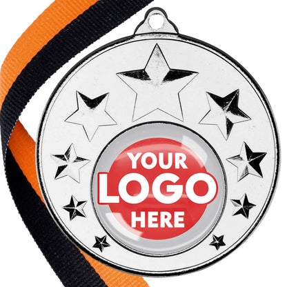 50mm Multi Star Medal on a Ribbon