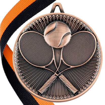 Tennis Antique 60mm Medal BW Trophies