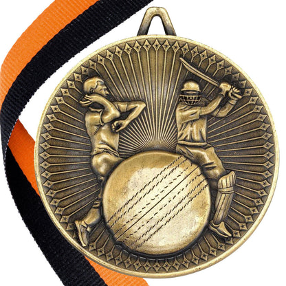 Cricket Antique 60mm Medal BW Trophies