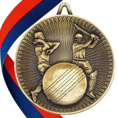 Cricket Antique 60mm Medal BW Trophies