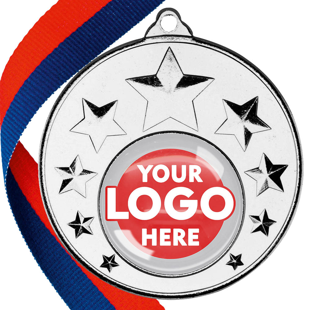 50mm Multi Star Medal on a Ribbon