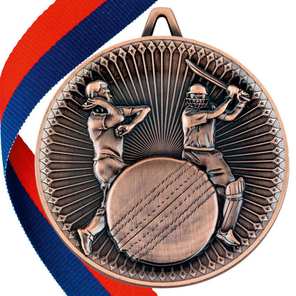 Cricket Antique 60mm Medal BW Trophies