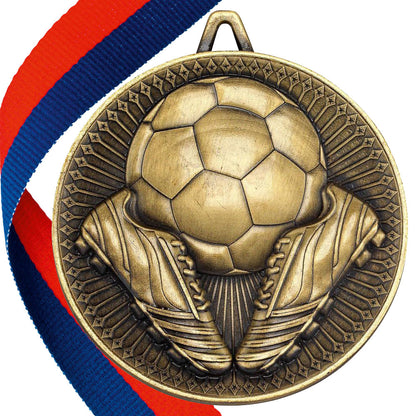 Football + Boots 60mm Medal