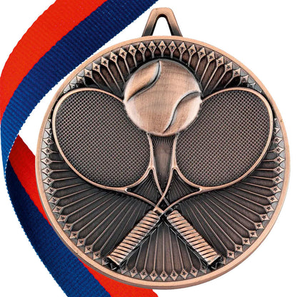Tennis Antique 60mm Medal BW Trophies