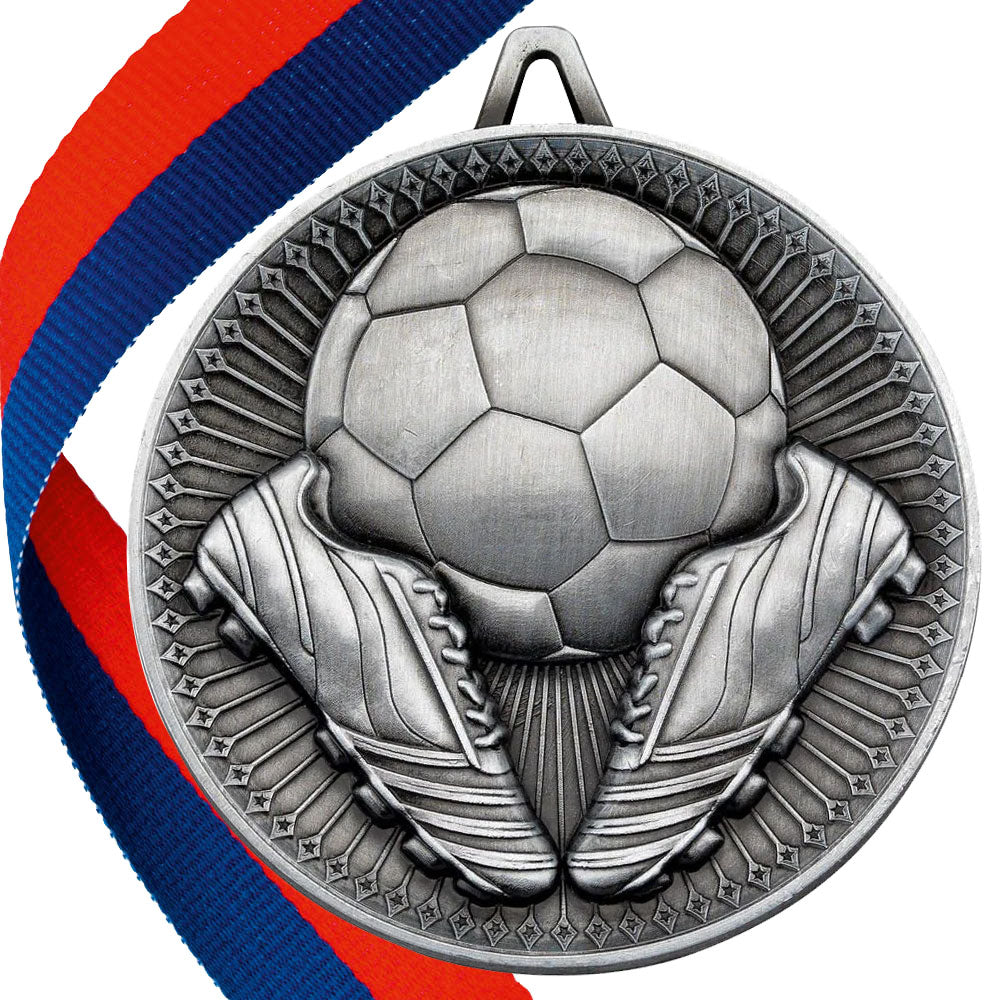 Football + Boots 60mm Medal