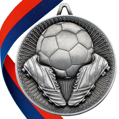 Football + Boots 60mm Medal