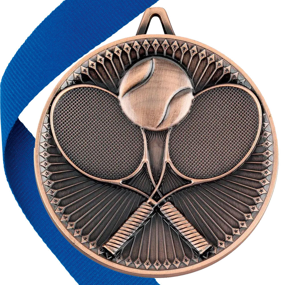 Tennis Antique 60mm Medal BW Trophies