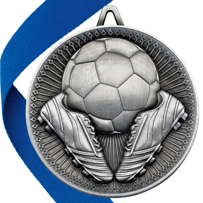 Football + Boots 60mm Medal