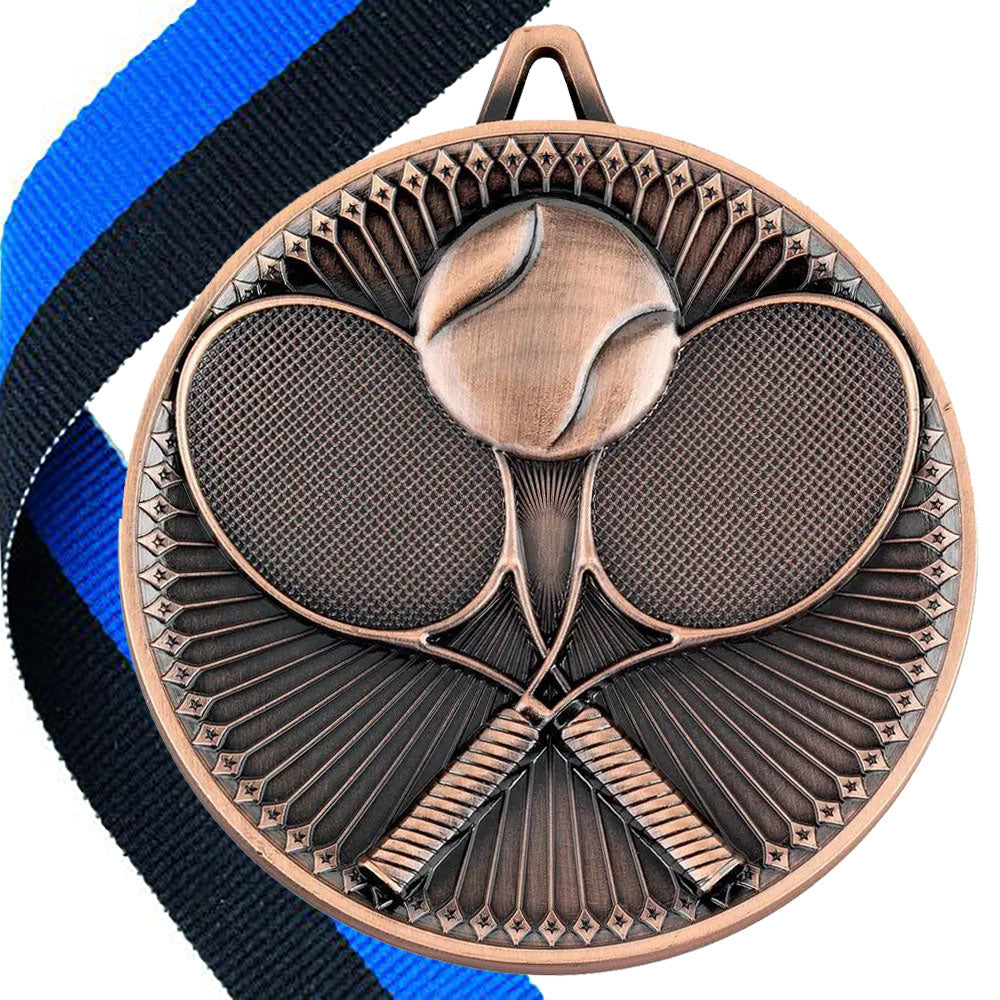 Tennis Antique 60mm Medal BW Trophies