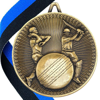 Cricket Antique 60mm Medal BW Trophies