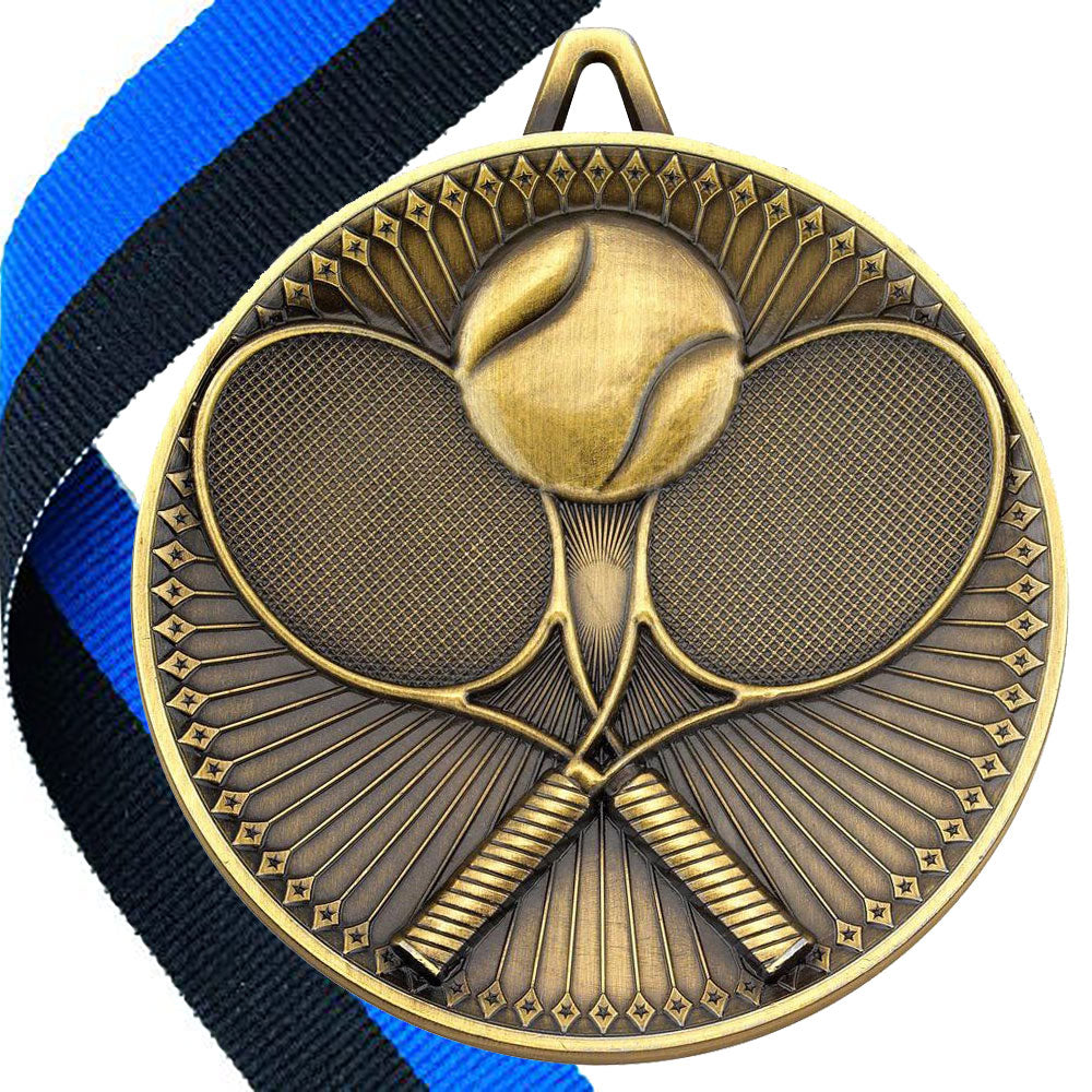 Tennis Antique 60mm Medal BW Trophies