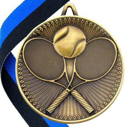 Tennis Antique 60mm Medal BW Trophies