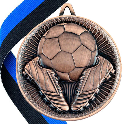 Football + Boots 60mm Medal