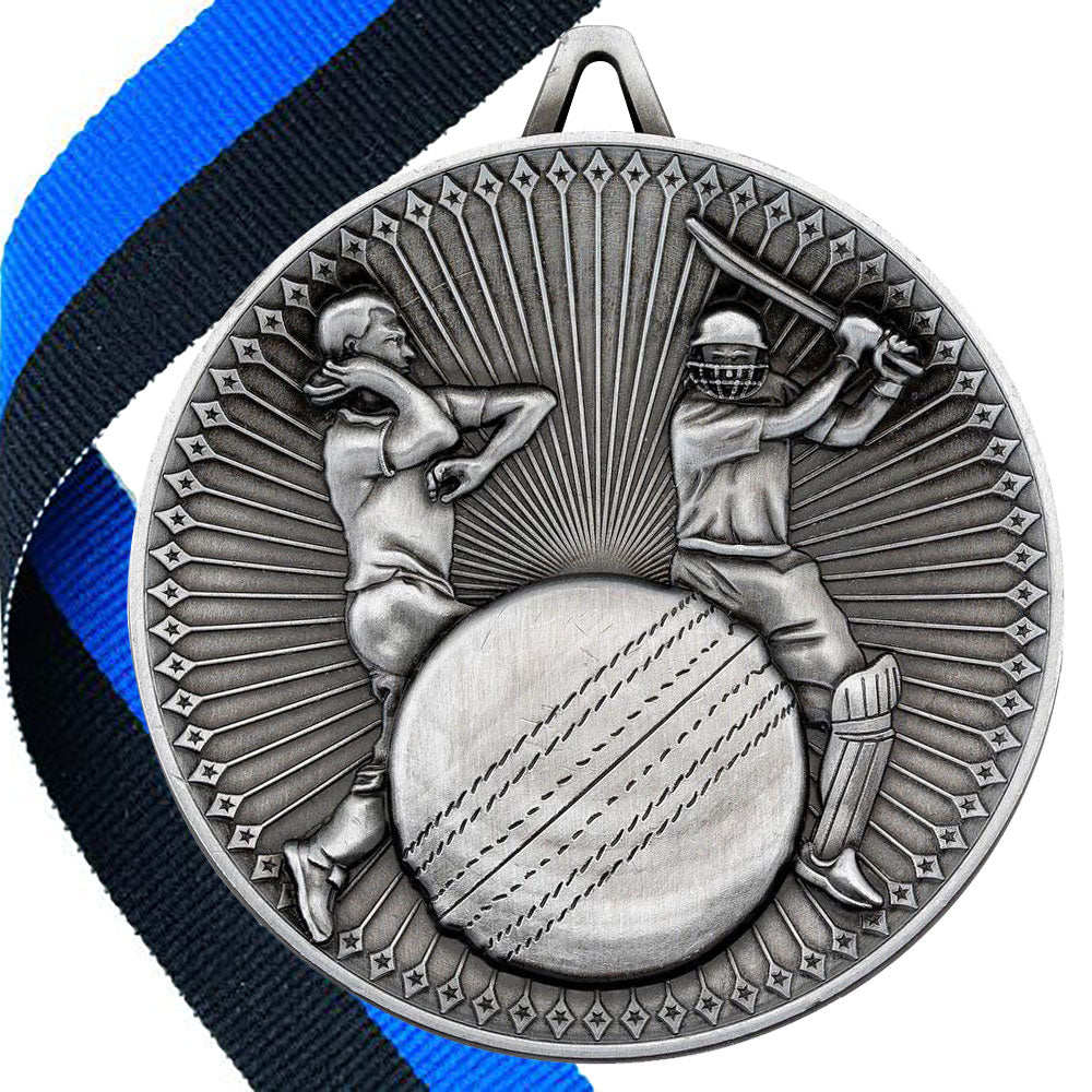 Cricket Antique 60mm Medal BW Trophies