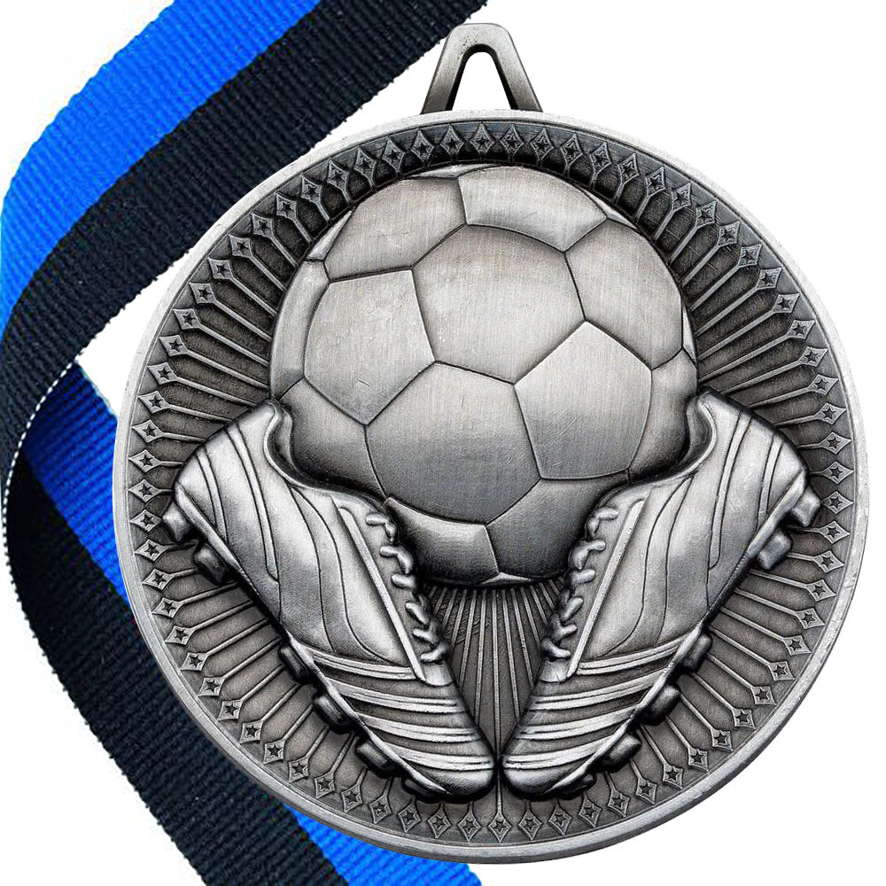 Football + Boots 60mm Medal