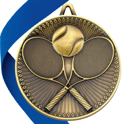 Tennis Antique 60mm Medal BW Trophies