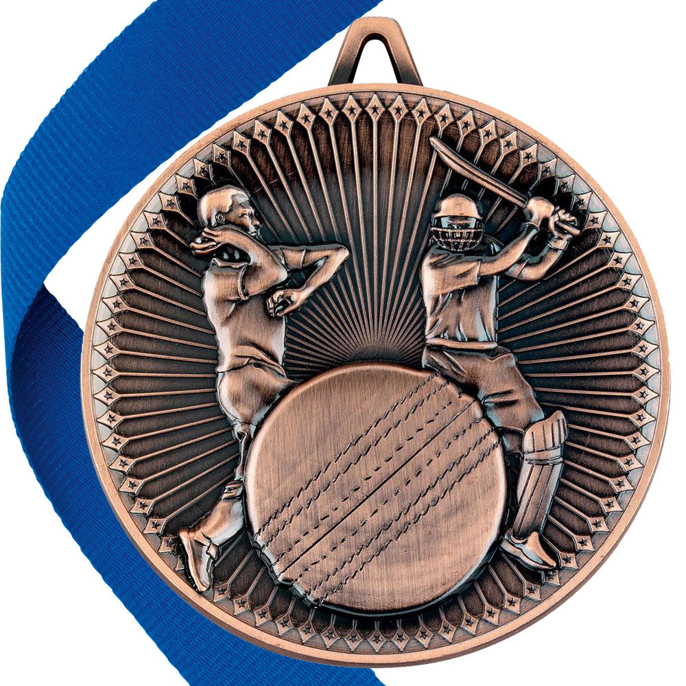 Cricket Antique 60mm Medal BW Trophies