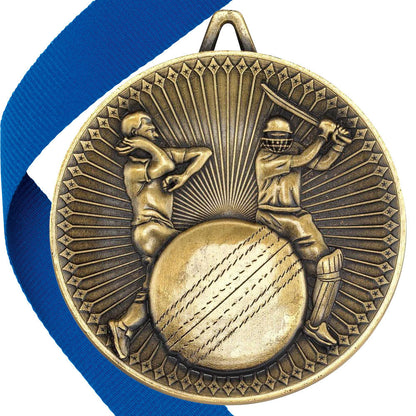 Cricket Antique 60mm Medal BW Trophies