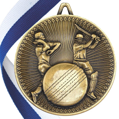 Cricket Antique 60mm Medal BW Trophies
