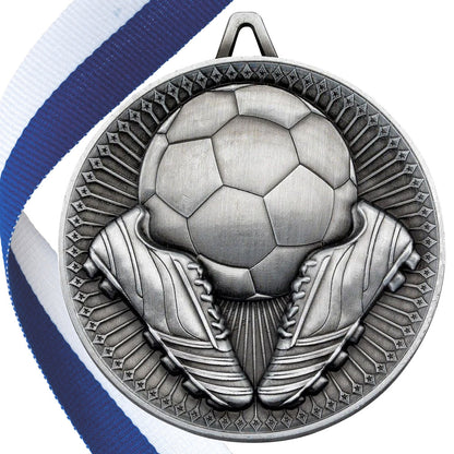 Football + Boots 60mm Medal