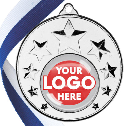 50mm Multi Star Medal on a Ribbon