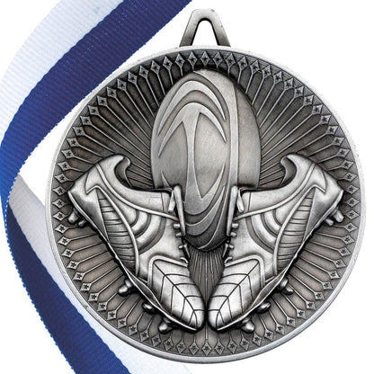 Rugby Antique Style 60mm Medal BW Trophies