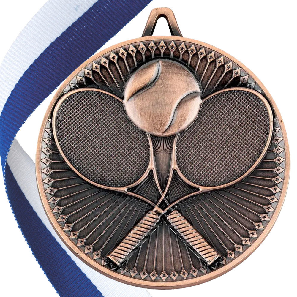 Tennis Antique 60mm Medal BW Trophies