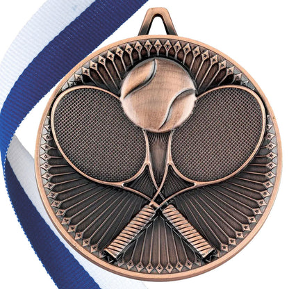 Tennis Antique 60mm Medal BW Trophies
